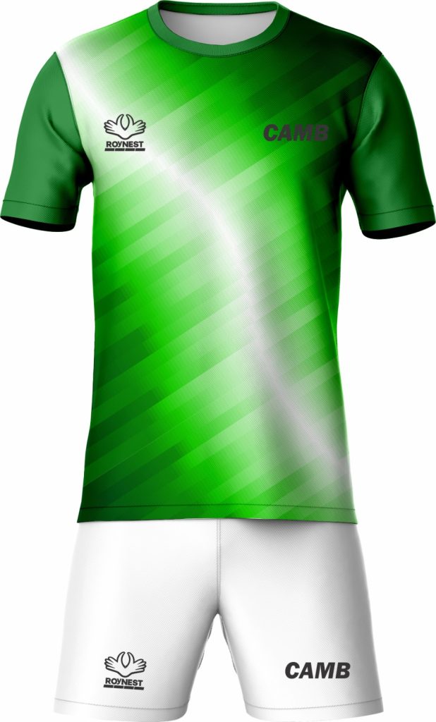 Maillot de sport vert et blanc